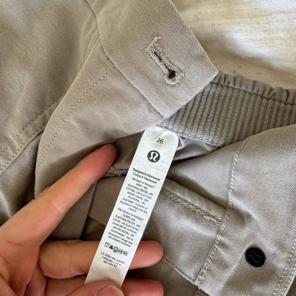 Lululemon Beige Cargo Pants